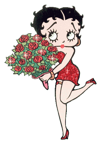 Bildergebnis für girls and roses cartoon gif