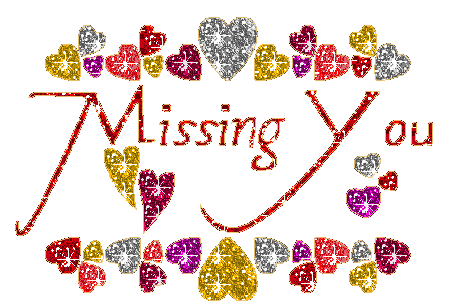Glittering Miss You Graphic · Send this glitter to your friend in E-mail