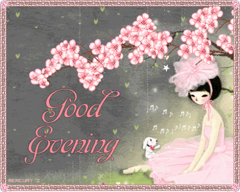 Lovely Good Evening Graphic