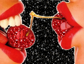 Glittering Yummy Cherry Graphic
