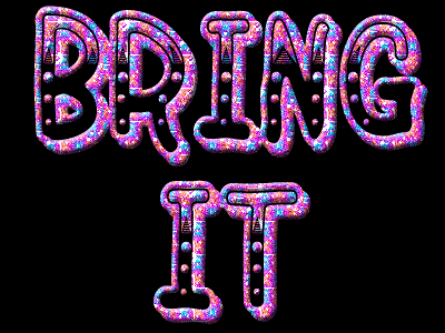 Bring It-Glittering Pink Graphic