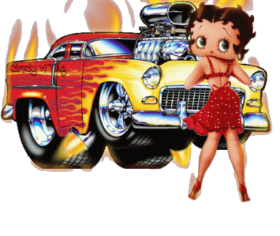 Glittering Betty With Car