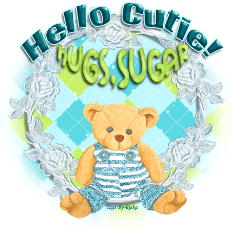 Glittering Cute Bear Graphic
