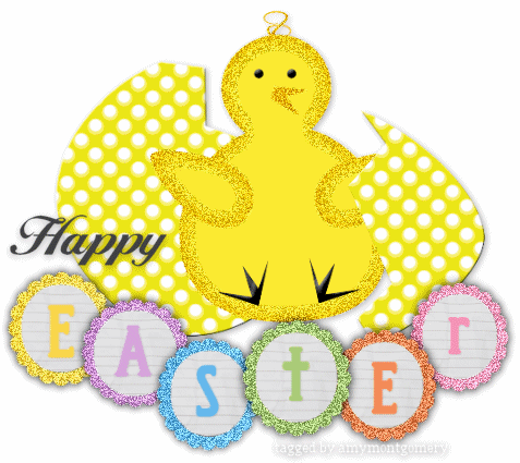 Happy easter day with sweet graphic