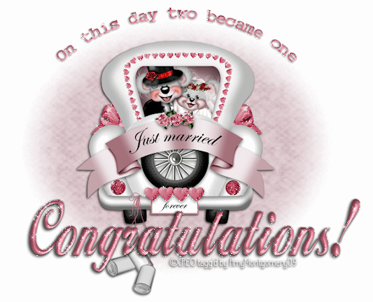 Just married Congratulations!