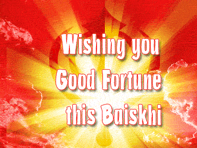 Wishing you Good Fortune this Baiskhi