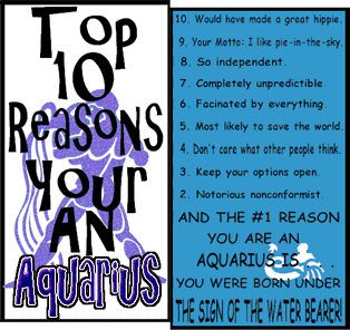 10 Reason -An Aquarius
