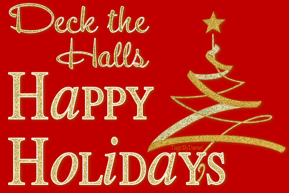 Deck the halls happy holidays