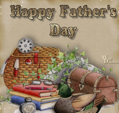 Glitter Happy Father's Day graphic