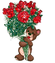 Teddy Bear With Red Roses