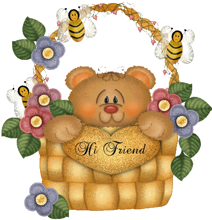 Teddy bear basket