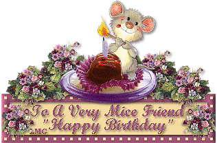 To A very mice friend Happy b'day
