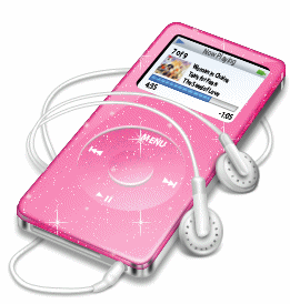 Glittered iPod Graphic