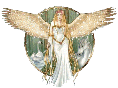 Glittering White Angel Image