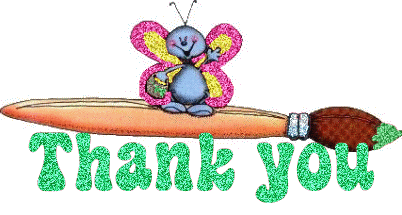 Thank You With Smiling Butterfly Desiglitters Com