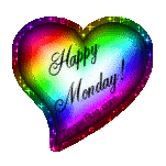Happy Monday Rainbow Heart