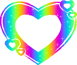 Rainbow Heart Glitter