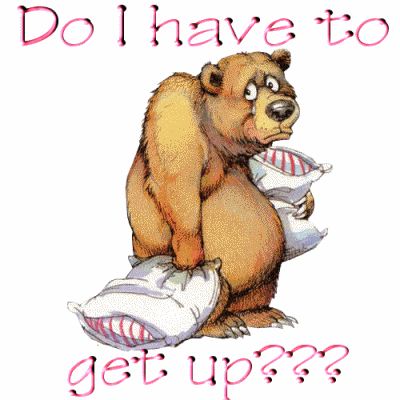 Do I Have To Get Up Bear Graphic