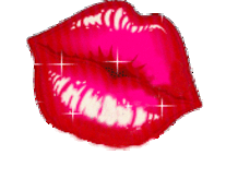 Twinkling Red Glitter Lips
