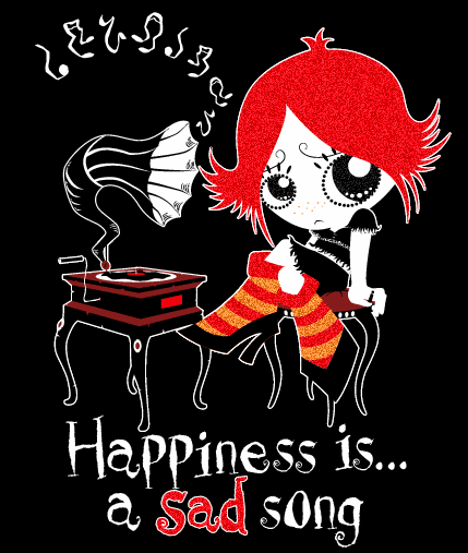 Happiness Is A Sad Song Graphic