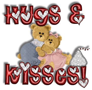 Hugs And Kisses Teddy Graphic