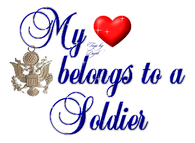 My Heart Belongs To A Soldier Graphic