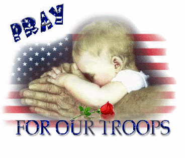 Pray For Our Troops Baby Graphic