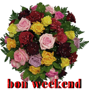 Bon Weekend Flower Glitter