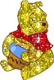 Golden Glitter Pooh