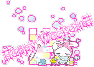 Happy Weekend Colourful Graphic