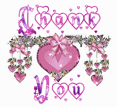 Hearts Graphic Thank You
