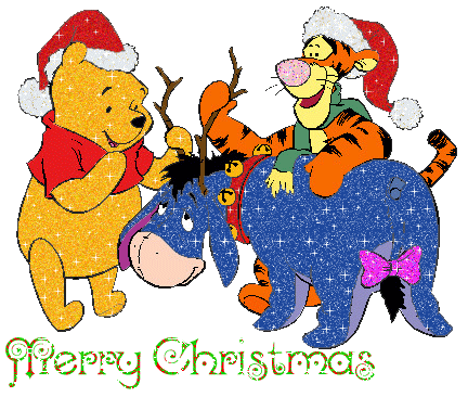 Pooh Merry Christmas Graphic