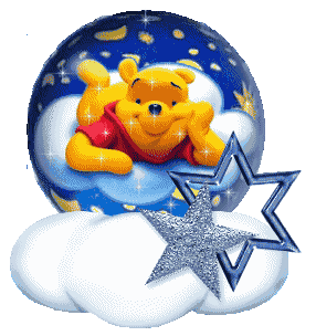 Pooh Smiling Glitter