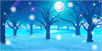 Winter Night Moon Glitter