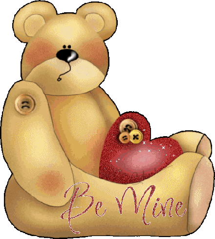 Be Mine Teddy Glitter Image