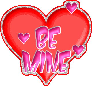 Glittering Be Mine Heart Picture
