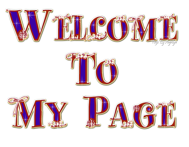Welcome To My My Page Friends-DG123306