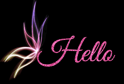 Amazing Hello Glitter Image