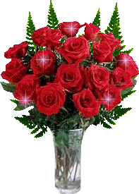 Beautiful Red Roses In Vase