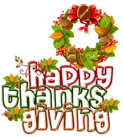 Blessings Graphic Happy Thanksgiving
