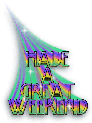 Colorful Weekend Graphic