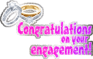 Congratulations On Your Engagement Glitter