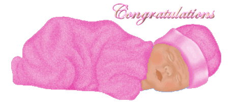 Congratulations Sweet Baby Glitter