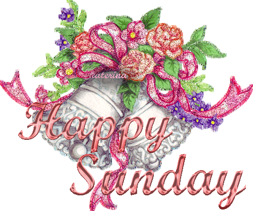 Happy Sunday Beautiful Flower Glitter