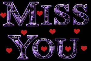 Miss You - Glitter Image