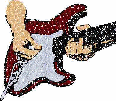Playing Guitar Glitter