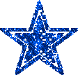 Blue Star Glitter