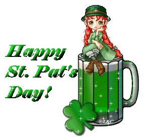 Happy St Patricks Day Drink Doll