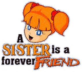 Sister Is A Forever Friend Glitter