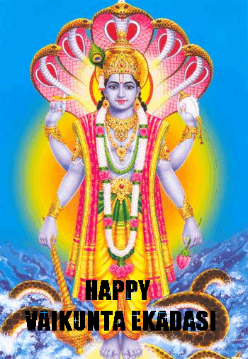 Happy Vaikunta Ekadasi Lovely Glitter